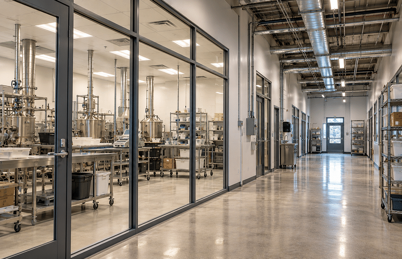 Cannabis Facility Without Bollards